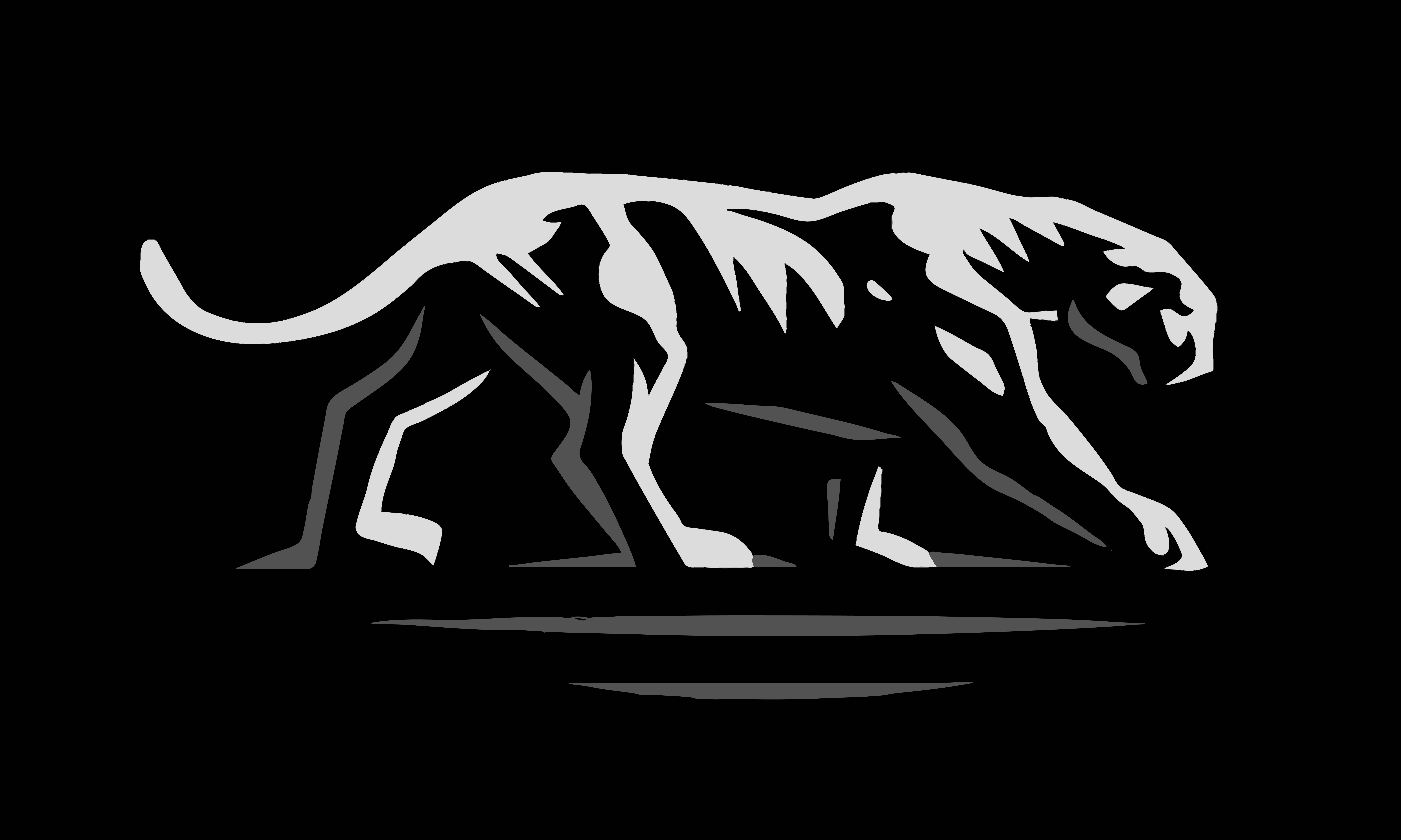 Glass Panther Silver Art Logo